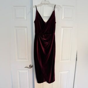 Betsey Johnson Velvet Plum Dress - Size 8
